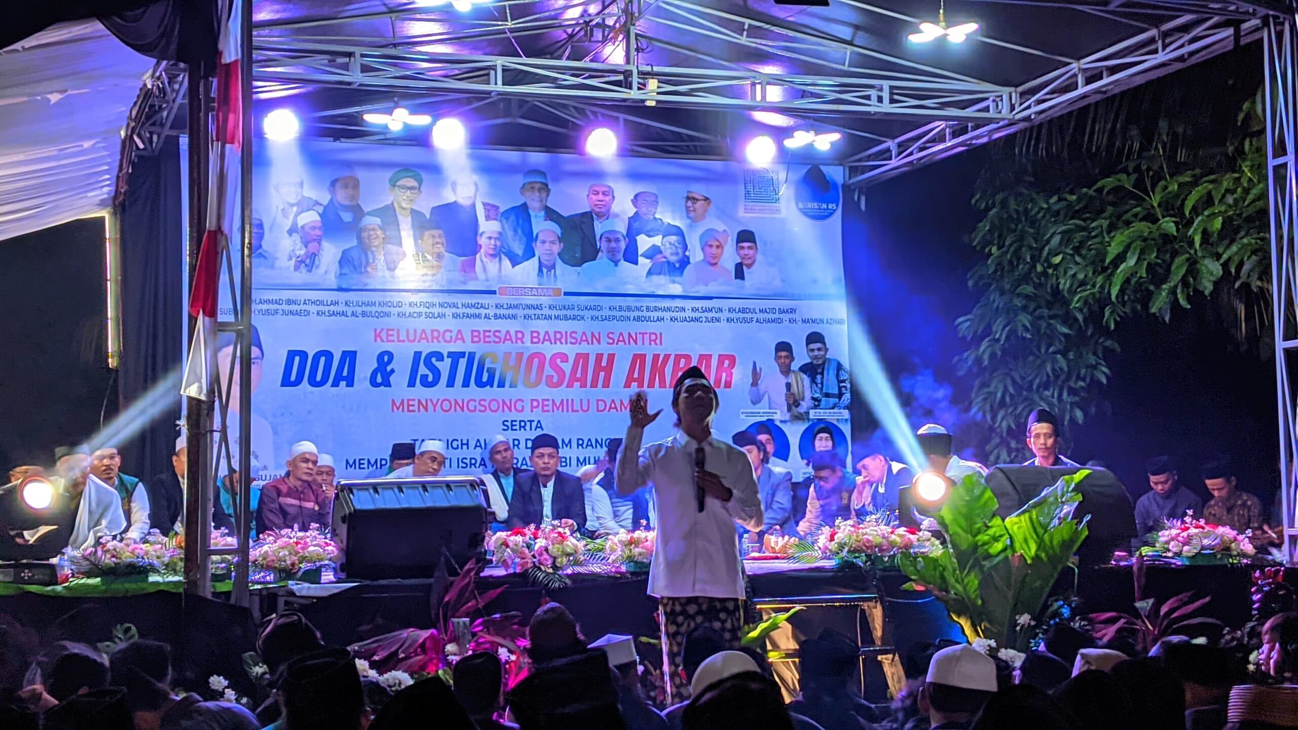 Ribuan Santri di Bogor Barat, Istighosah dan Doa Bersama Untuk Pemilu Damai 2024