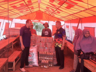 Peduli Bencana Tanah Longsor Sukabumi, Jajaran Pengurus PWI Kabupaten Bogor Salurkan Bantuan Sembako