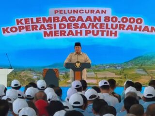 Menteri Nusron Dampingi Presiden Prabowo Resmikan Kopdes Merah Putih