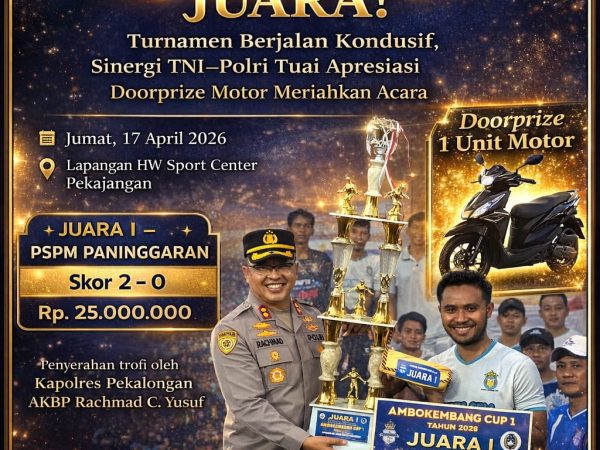 Ambokembang Cup 1 Tahun 2026 Sukses Digelar, PSPM Paninggaran Raih Juara