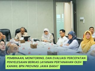 Terima Kunjungan dari Kanwil BPN Provinsi Jabar, Kasubag TU Kantah Kabupaten Bogor I, Ina Sulfani: Kegiatan Terkait Pembinaan dan Monev