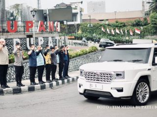 Bupati Bogor Tinjau lansung memastikan keamanan Sekaligus pimpin jajaran kehormatan dalam kunjungan Presiden RI ke Universitas Pertahanan
