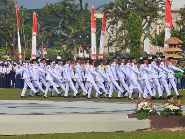 Paskibraka Kabupaten Bogor Tuntaskan Tugas Pengibaran Bendera Merah Putih