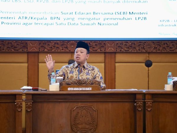 LP2B Jatim Lampaui Target, Menteri Nusron Minta Pemda Segera Integrasikan ke dalam RTRW