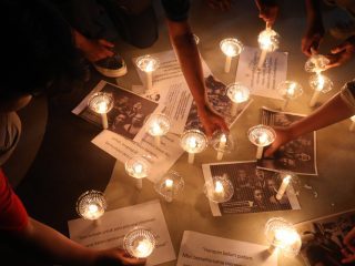 PFI, IJTI Hingga PWI Kabupaten Bogor Gelar Do'a Bersama Untuk Keselamatan Lima Jurnalis yang Hilang Saat Meliput Anak Gunung Krakatau Erupsi