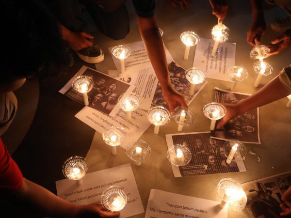 PFI, IJTI Hingga PWI Kabupaten Bogor Gelar Do'a Bersama Untuk Keselamatan Lima Jurnalis yang Hilang Saat Meliput Anak Gunung Krakatau Erupsi